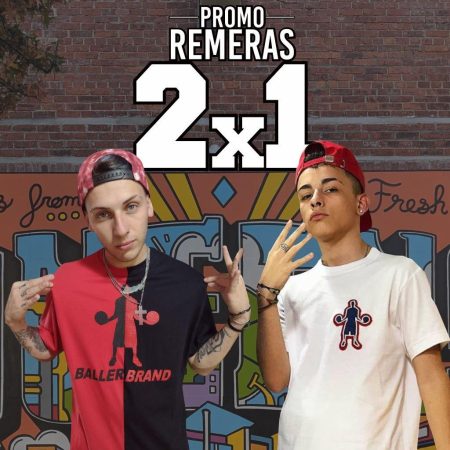 OFERTA Remeras 2x1 Baller Brand Fit