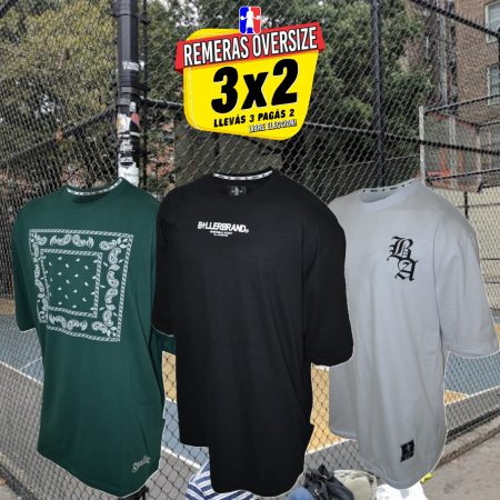 3x2 REMERAS OVERSIZE